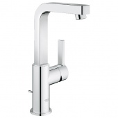 Смеситель для раковины GROHE Lineare с донным клапаном и высоким изливом, 23296000 — фото, характеристики, купить в VLADIVOSTOK-CLIMBO