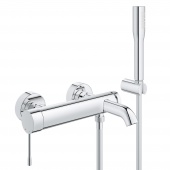 Смеситель для ванны GROHE Essence+ с душевым гарнитуром, 33628001 — фото, характеристики, купить в VLADIVOSTOK-CLIMBO