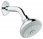 Верхний душ с кронштейном GROHE Tempesta Classic, 4 режима, диаметр 100 мм, 27870000 — фото, характеристики, купить в VLADIVOSTOK-CLIMBO