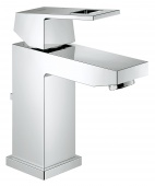 Смеситель для раковины GROHE Eurocube с донным клапаном и ограничением расхода воды, 2312700E — фото, характеристики, купить в VLADIVOSTOK-CLIMBO