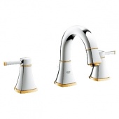 Смеситель для раковины GROHE Grandera с донным клапаном и низким изливом, 20417IG0 — фото, характеристики, купить в VLADIVOSTOK-CLIMBO