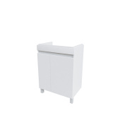 Тумба напольная с дверцами, белая, 60 см, Zodiac, IDDIS — фото, характеристики, купить в VLADIVOSTOK-CLIMBO