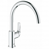 Смеситель для кухни GROHE BauCurve, высокий излив, хром (31231000) — фото, характеристики, купить в VLADIVOSTOK-CLIMBO