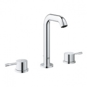 Смеситель для раковины GROHE Essence+  с донным клапаном и низким изливом, 20296001 — фото, характеристики, купить в VLADIVOSTOK-CLIMBO