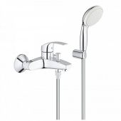Смеситель для ванны GROHE Eurosmart New с душевым набором, хром (3330220A) — фото, характеристики, купить в VLADIVOSTOK-CLIMBO