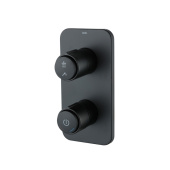 Встраиваемый смеситель с двумя выходами с управлением Push Control, черный матовый, Slide, IDDIS — фото, характеристики, купить в VLADIVOSTOK-CLIMBO