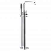 Смеситель для ванны GROHE Essence+ с душевым гарнитуром, свободностоящий, 23491001 — фото, характеристики, купить в VLADIVOSTOK-CLIMBO