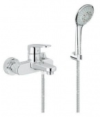 Смеситель для ванны GROHE Europlus с душевым гарнитуром, 33547002 — фото, характеристики, купить в VLADIVOSTOK-CLIMBO