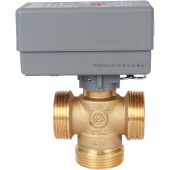 STOUT Компактный 3-Ходовой зональный клапан, сервопривод 230V, с кабелем 1м., НР 1 1/4" — фото, характеристики, купить в VLADIVOSTOK-CLIMBO