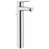 Смеситель для раковины GROHE BauLoop с донным клапаном, свободностоящий, хром (32856000) — фото, характеристики, купить в VLADIVOSTOK-CLIMBO