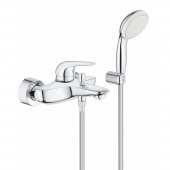 Смеситель для ванны GROHE Eurostyle New Solid с душевым набором, хром (2372930A) — фото, характеристики, купить в VLADIVOSTOK-CLIMBO