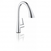 Смеситель для кухни GROHE Zedra Touch cенсорный однорычажный, хром (30219002) — фото, характеристики, купить в VLADIVOSTOK-CLIMBO