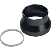 STOUT Элемент дымохода адаптер пластиковый DN101/133, для гермитизации терминала при проходе через крышу — фото, характеристики, купить в VLADIVOSTOK-CLIMBO