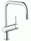 Смеситель для кухни GROHE Minta с выдвижным U-изливом, 32067000 — фото, характеристики, купить в VLADIVOSTOK-CLIMBO