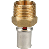 STOUT Переходник с наружной резьбой 3/4"x16 для металлопластиковых труб прессовой — фото, характеристики, купить в VLADIVOSTOK-CLIMBO