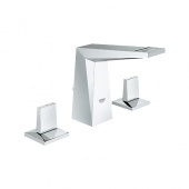 Смеситель для раковины GROHE Allure Brilliant с донным клапаном (низкий излив), 20342000 — фото, характеристики, купить в VLADIVOSTOK-CLIMBO