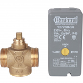 STOUT Компактный 2-Ходовой зональный клапан, сервопривод 230V, с кабелем 1м., НР 1" — фото, характеристики, купить в VLADIVOSTOK-CLIMBO