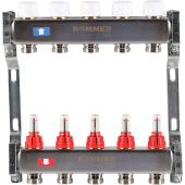 ROMMER Коллектор из нержавеющей стали с расходомерами 5 выходов — фото, характеристики, купить в VLADIVOSTOK-CLIMBO