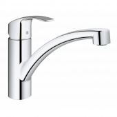 Смеситель для кухни GROHE Eurosmart new с низким изливом и ограничением расхода воды, хром (3328120E) — фото, характеристики, купить в VLADIVOSTOK-CLIMBO