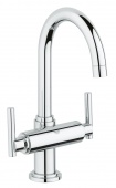 Смеситель для раковины GROHE Atrio Jota с донным клапаном, 21022000 — фото, характеристики, купить в VLADIVOSTOK-CLIMBO