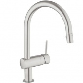 Смеситель для кухни GROHE Minta с выдвижным C-изливом, 32321DC0 — фото, характеристики, купить в VLADIVOSTOK-CLIMBO