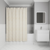 Штора для ванной, 200x180 см, Полиэстер, белый, IDDIS, BG03P18i11 — фото, характеристики, купить в VLADIVOSTOK-CLIMBO