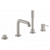 Смеситель GROHE Essence New для ванны на 4 отверстия, суперсталь (19578DC1) — фото, характеристики, купить в VLADIVOSTOK-CLIMBO