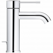 Смеситель для раковины GROHE Essence+ с низким изливом и донным клапаном, хром (23589001) — фото, характеристики, купить в VLADIVOSTOK-CLIMBO