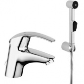 Смеситель для раковины GROHE Eurosmart с цепочкой и гигиеническим душем, 23124000 — фото, характеристики, купить в VLADIVOSTOK-CLIMBO