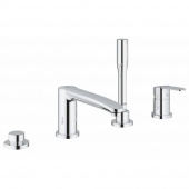 Смеситель для ванны на 4 отверстия GROHE Eurostyle Cosmopolitan с ручным душем и переключателем, хром (23048003) — фото, характеристики, купить в VLADIVOSTOK-CLIMBO
