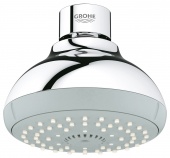 Верхний душ GROHE Tempesta Classic, 4 режима, диаметр 100 мм, 27606000 — фото, характеристики, купить в VLADIVOSTOK-CLIMBO