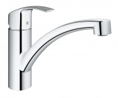 Смеситель для кухни GROHE Eurosmart с низким изливом и энергосберегающим картриджем, 30260002 — фото, характеристики, купить в VLADIVOSTOK-CLIMBO