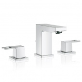 Смеситель для раковины GROHE Eurocube с донным клапаном, 20351000 — фото, характеристики, купить в VLADIVOSTOK-CLIMBO