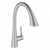 Смеситель для кухни GROHE Zedra New с профессиональной лейкой (3 режима), суперсталь (32294DC2) — фото, характеристики, купить в VLADIVOSTOK-CLIMBO
