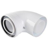 RCA-8610-010090 Отвод конденсационный угол 90гр. D60/100 — фото, характеристики, купить в VLADIVOSTOK-CLIMBO
