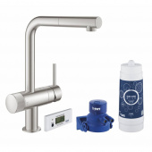 Смеситель для кухни GROHE Blue Pure Minta, суперсталь (30382DC0) — фото, характеристики, купить в VLADIVOSTOK-CLIMBO