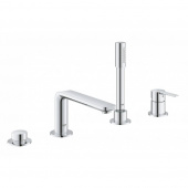 Смеситель для ванны GROHE Lineare New на 4 отверстия с душевым гарнитуром, хром (19577001) — фото, характеристики, купить в VLADIVOSTOK-CLIMBO
