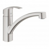 Смеситель для кухни GROHE Eurosmart с низким изливом, суперсталь (33281DC2) — фото, характеристики, купить в VLADIVOSTOK-CLIMBO