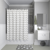 B07P118i11 Штора для ванной комнаты, коллекция Basic — фото, характеристики, купить в VLADIVOSTOK-CLIMBO