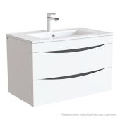 Тумба подвесная, белая, 80 см, Cloud,  IDDIS, CLO80W0i95. Подходит умывальник: 0138000i28 — фото, характеристики, купить в VLADIVOSTOK-CLIMBO