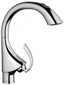Смеситель для кухни GROHE K4 с выдвижным изливом/лейкой, 33782000 — фото, характеристики, купить в VLADIVOSTOK-CLIMBO