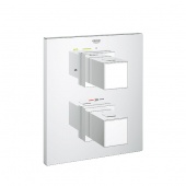 Термостат для ванны GROHE Grohtherm Cube с переключателем (верхняя монтажная часть), 19958000 — фото, характеристики, купить в VLADIVOSTOK-CLIMBO