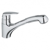 Смеситель для кухни GROHE Eurodisc с выдвижным изливом, 32257001 — фото, характеристики, купить в VLADIVOSTOK-CLIMBO