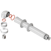 RCA-6010-210900 Комплект дымохода СТАНДАРТ 60/100 - 900мм  хомут в комплекте + втулка D60 L-50 — фото, характеристики, купить в VLADIVOSTOK-CLIMBO
