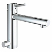 Смеситель для кухни GROHE Concetto со средним изливом с запорным вентилем, 31209001 — фото, характеристики, купить в VLADIVOSTOK-CLIMBO