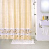 Штора для ванной комнаты 180*200 см полиэстер beige fresco Milardo — фото, характеристики, купить в VLADIVOSTOK-CLIMBO