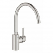 Смеситель для кухни GROHE Concetto New с высоким изливом, суперсталь (32661DC3) — фото, характеристики, купить в VLADIVOSTOK-CLIMBO