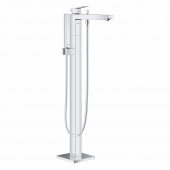 Смеситель для ванны GROHE Eurocube, свободностоящий, с ручным душем, хром (23672001) — фото, характеристики, купить в VLADIVOSTOK-CLIMBO