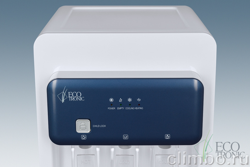 Кулер Ecotronic K43-LXE white-blue — фото товара