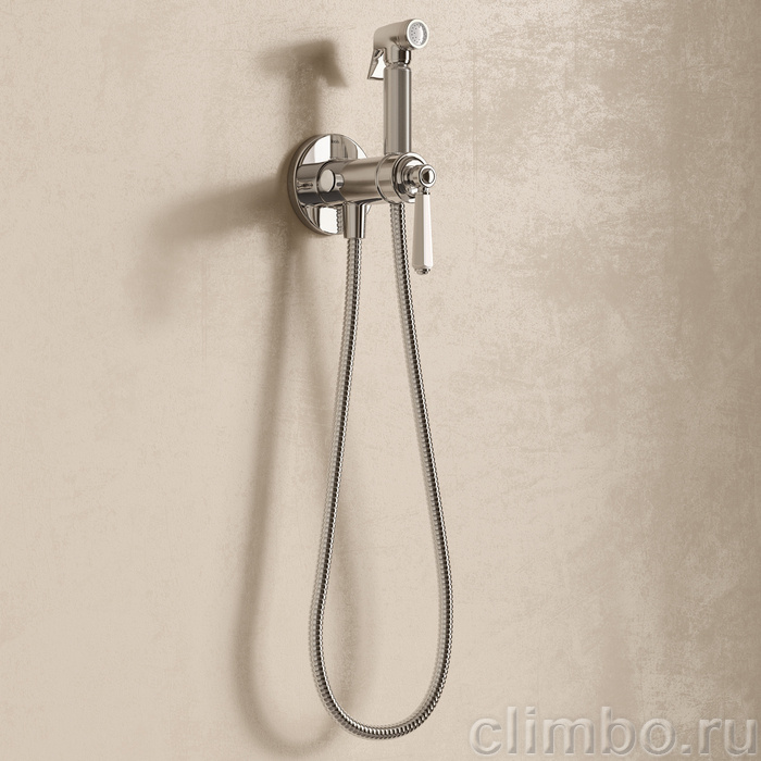 Встраиваемый смеситель с гигиеническим душем, хром глянцевый, Виндзор (Windsor), IDDIS, WINSBR0i08 — фото, детали конструкции